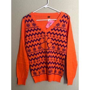 NWT Clemson Tigers Foco Ugly Christmas Sweater Size  Large   Medium?